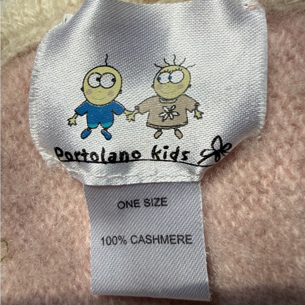 Portolano Kids Pink Cashmere Baby Blanket